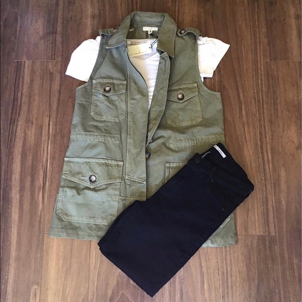 Anthropologie Current Air Military Vest